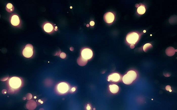 Bokeh lights on a dark background