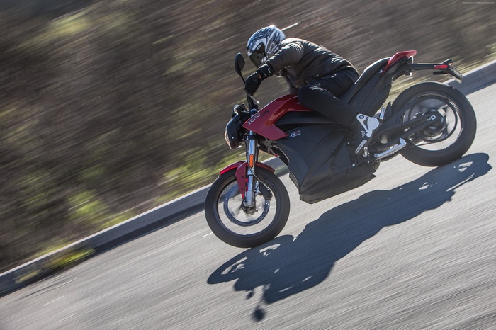 Zero SR electric motorcycle test drive