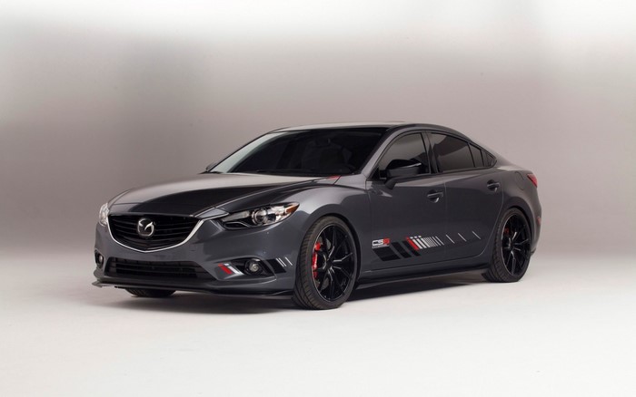 Mazda 6 CS6 Sedan with racing stripes