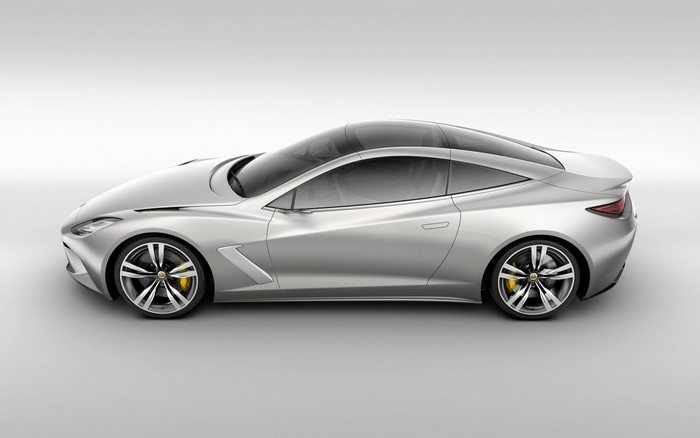 Silver Lotus Elite concept car
