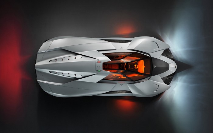 Lamborghini Egoista concept car top view