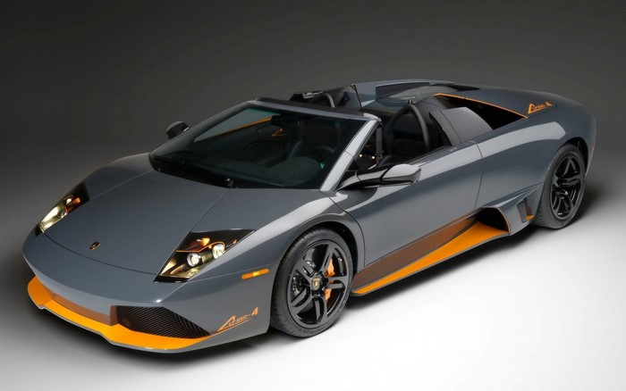 Lamborghini Murciélago LP650-4 Roadster in Grey and Orange