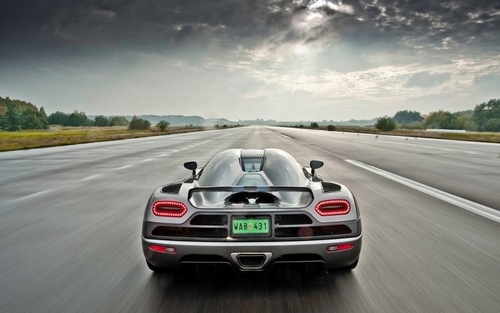 Koenigsegg Agera on a Racetrack