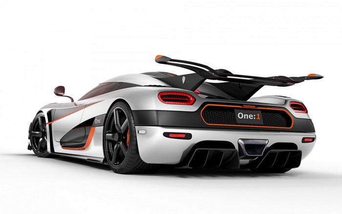 Koenigsegg Agera One:1 supercar rear view