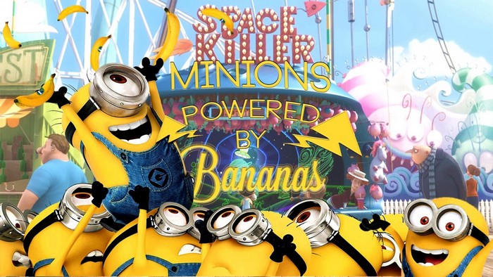 Minions in Space Killer powered by Bananas carnival attraction