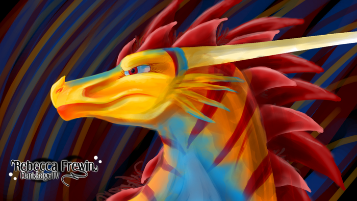 Dragon character by Rebecca Frewin