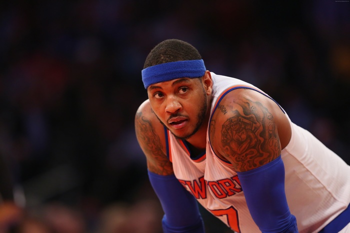 Carmelo Anthony of the New York Knicks
