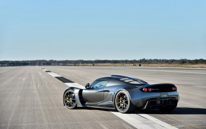 Hennessey Venom GT on a runway
