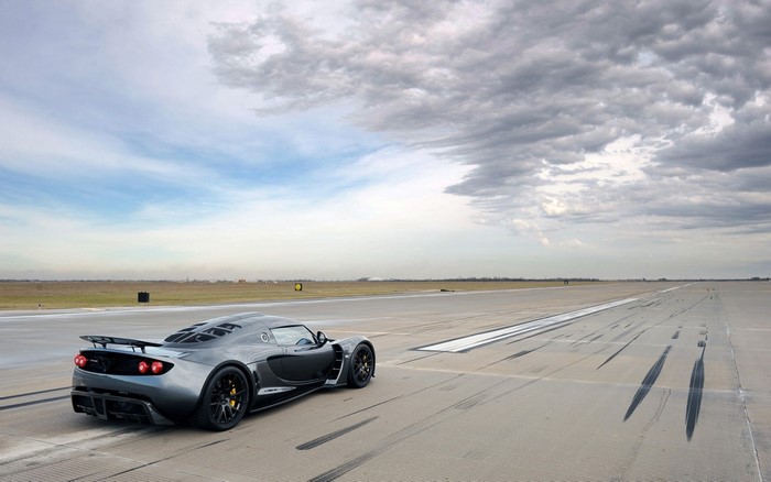 Hennessey Venom GT on an airfield