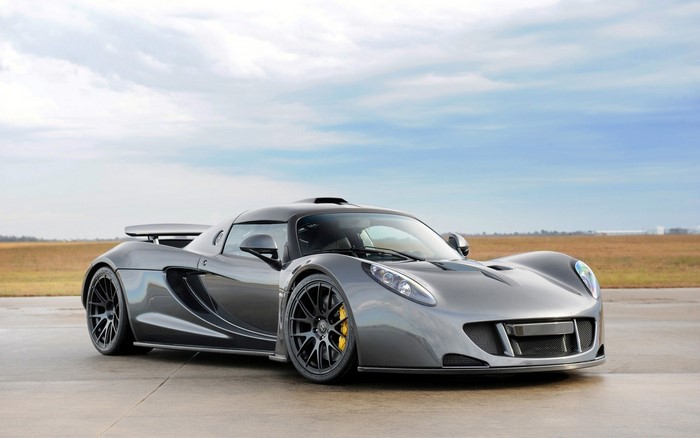 Hennessey Venom GT sports car on a tarmac