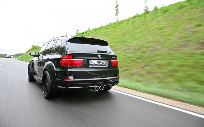 Black BMW X5M Typhoon G Power on a Road