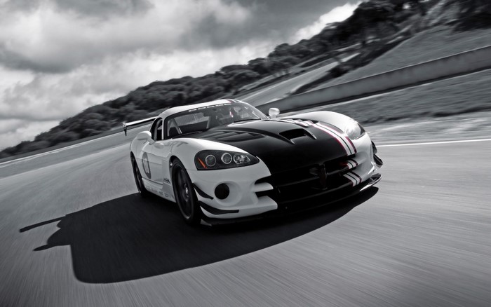 Dodge Viper ACR X race car on a track