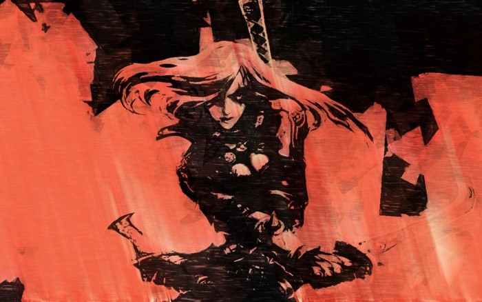 Katarina from League of Legends painting