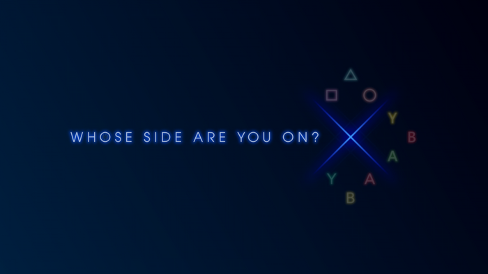 Video game controller symbols and text