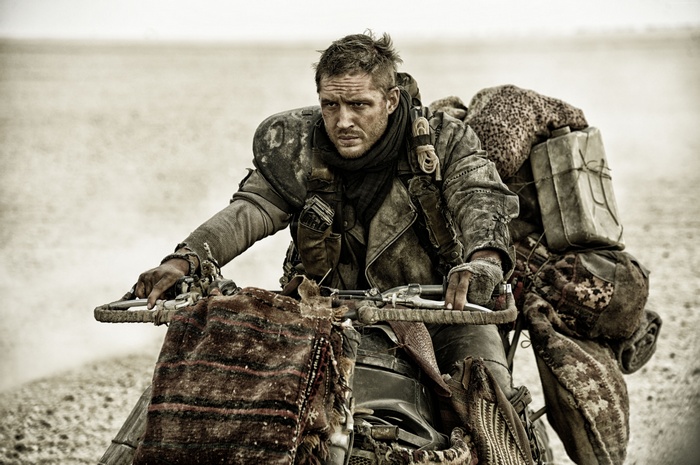 Max Rockatansky from Mad Max: Fury Road on a motorcycle