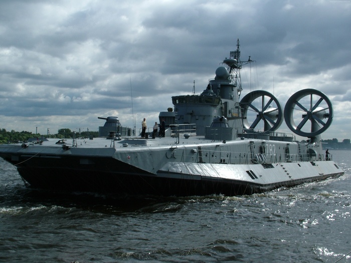 Zubr-class LCAC hovercraft of the Russian Navy