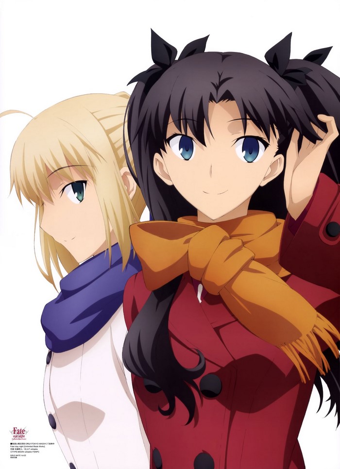 Saber and Tohsaka Rin from Fate Series