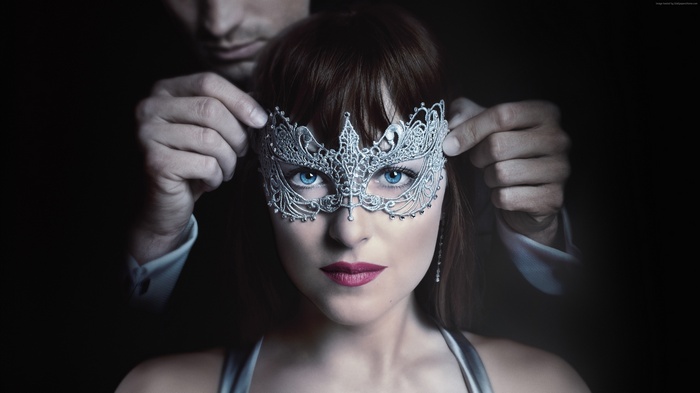 Dakota Johnson as Ana in Fifty Shades of Grey