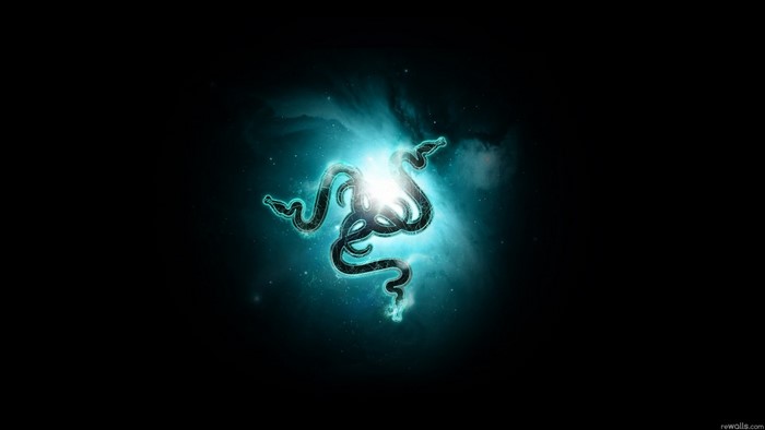 Razer logo in outer space with nebula
