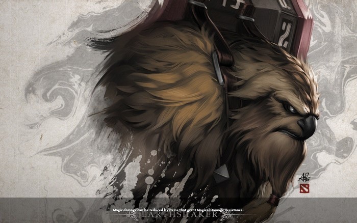 Earthshaker from Dota 2 loading screen
