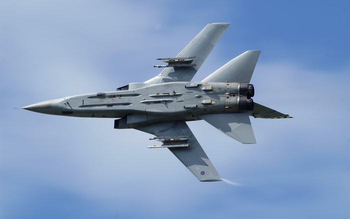 Panavia Tornado fighter jet in flight