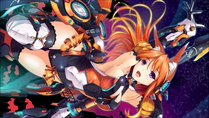 Dynamic Fox Girl Mecha Anime with Vibrant Colors