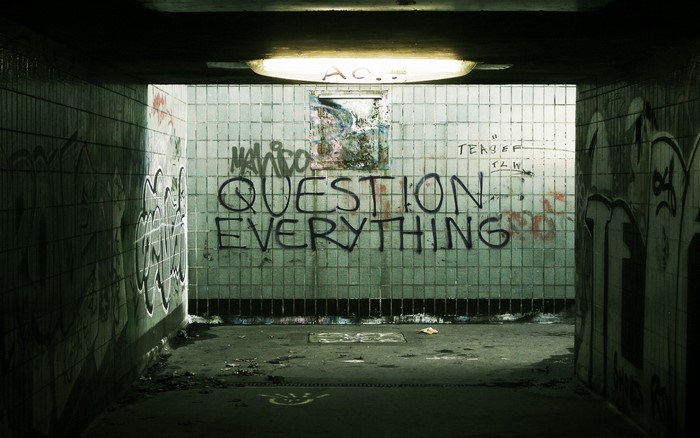 Graffiti in an urban tunnel