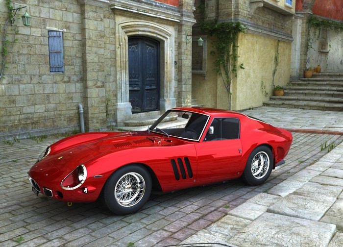 Red Ferrari 250 GTO Classic Sports Car
