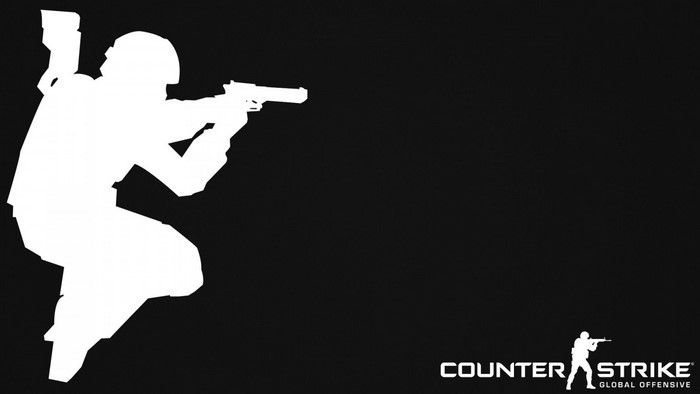 Counter Strike Global Offensive Silhouette with Gun