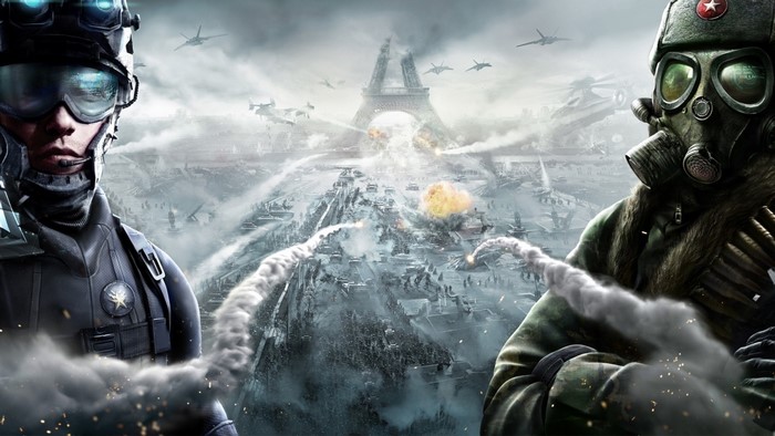 Soldiers in Tom Clancy's EndWar Online game