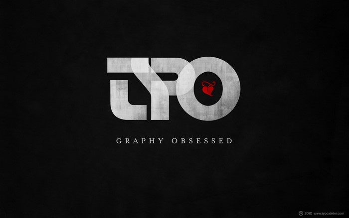 Typo logo with "Graphy Obsessed" text