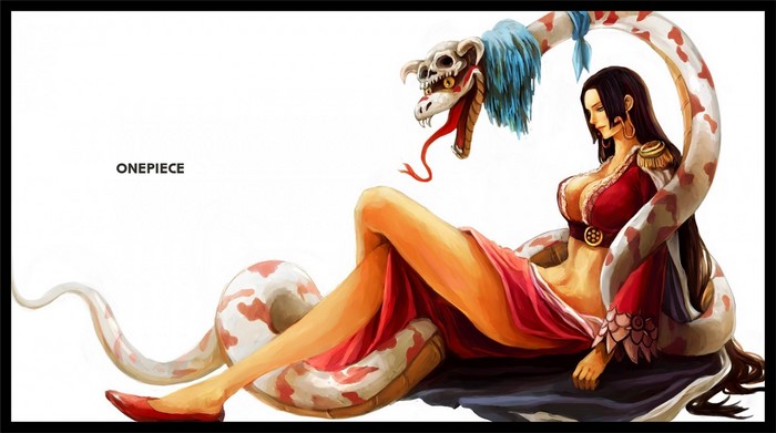 Boa Hancock with Snake from One Piece