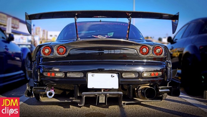 Mazda RX-7 with large rear spoiler