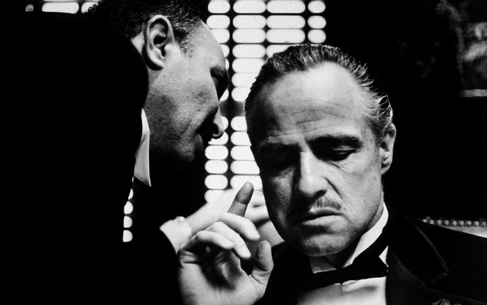 Vito Corleone and man from The Godfather