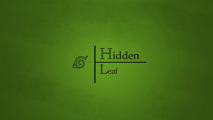 Hidden Leaf logo with Naruto symbol