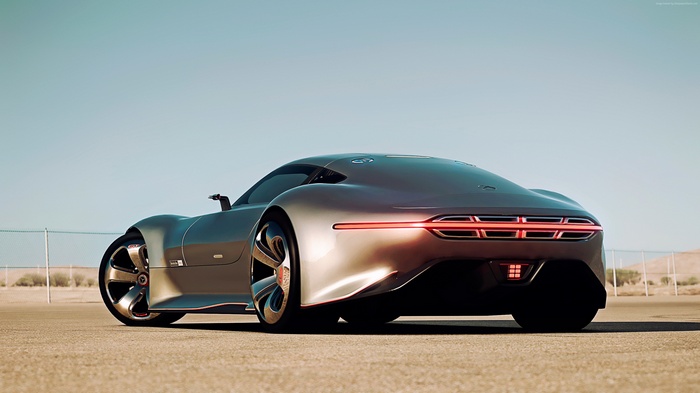 Mercedes-Benz AMG Vision Gran Turismo concept car rear view