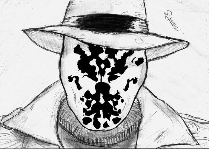 Rorschach from Watchmen sketch