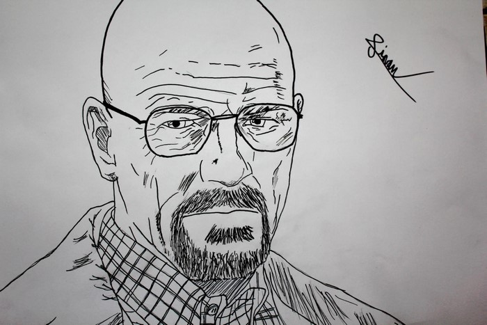Walter White from Breaking Bad sketch