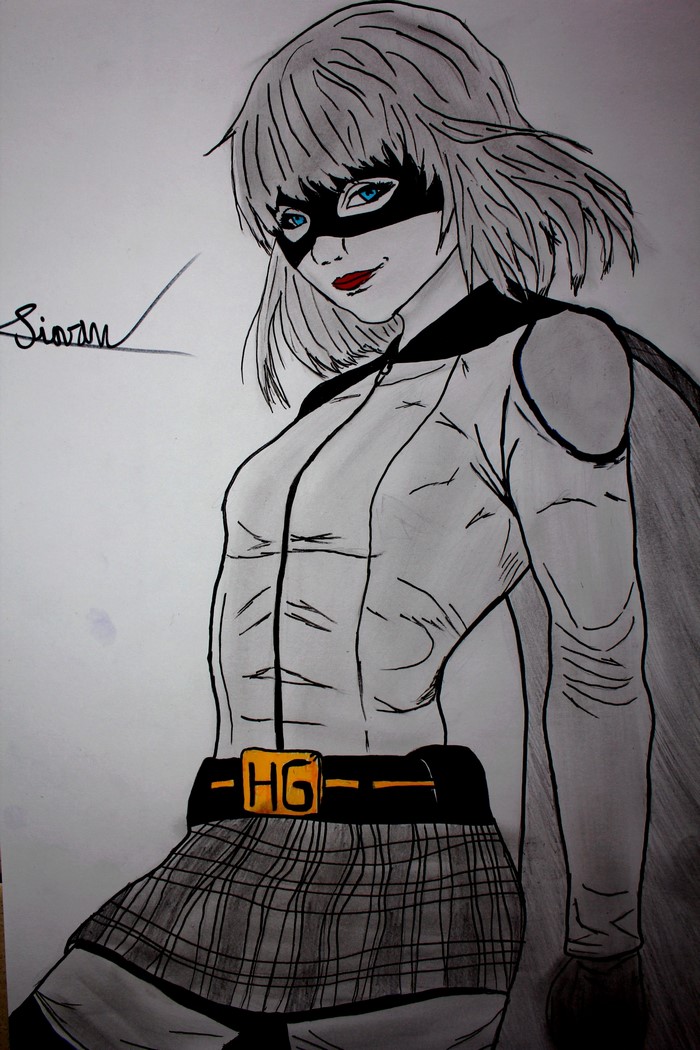 Hit-Girl from Kick-Ass drawing