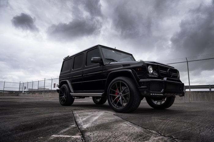 Black Mercedes-Benz G 63 AMG Brabus SUV