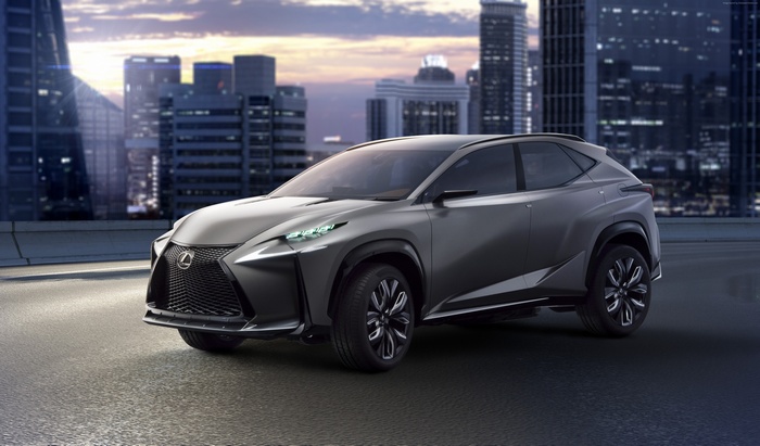 Lexus LF-NX concept crossover at 2015 Detroit Auto Show