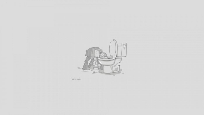 AT-AT Walker and Toilet with Text