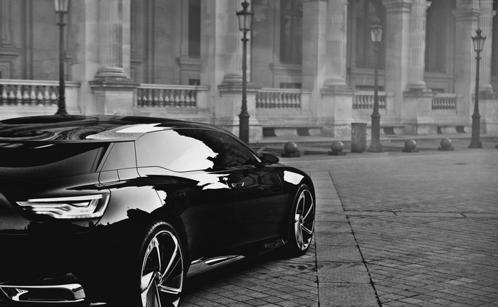 Black Citroen DS9 Metropolis concept car