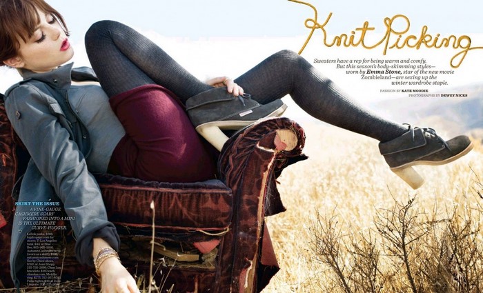 Emma Stone in Knit Picking Fashion Spread