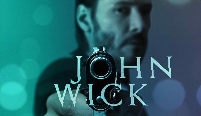 John Wick movie poster with Keanu Reeves