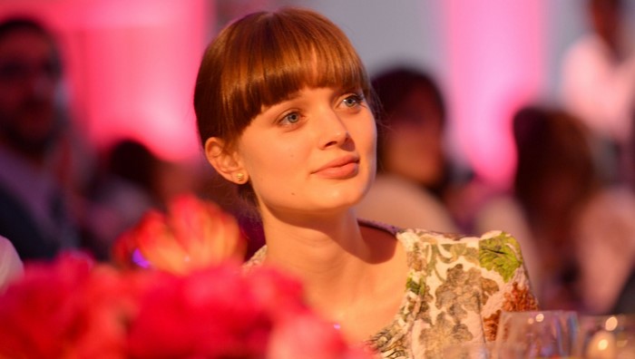 Bella Heathcote at a formal event