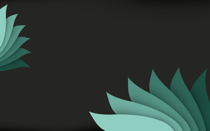 Green layered leaves illustration