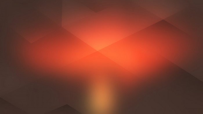 Abstract orange and brown geometric shapes with light effects