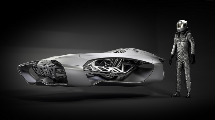 EDAG GENESIS concept car with driver