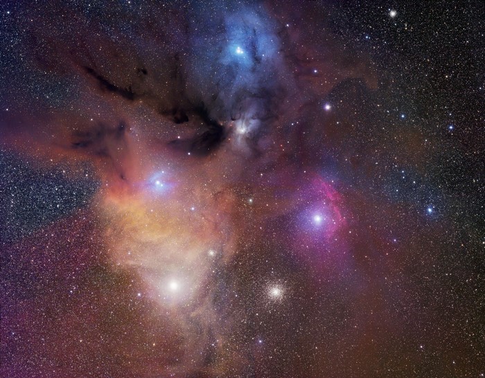 Rho Ophiuchi Nebula and Stars